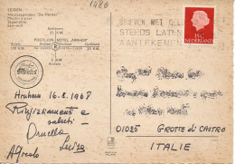 Philatelic Postcard With Stamps Sent From HOLLAND To ITALY - Covers & Documents