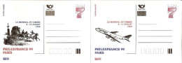 CDV A 46-7 Czech Republic Philexfrance 1999 Coach Airplane - Cartes Postales