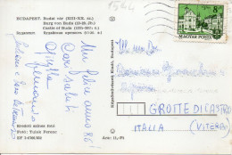 Philatelic Postcard With Stamps Sent From HUNGARY To ITALY - Storia Postale