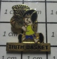 2017 Pin's Pins / Beau Et Rare / THEME : SPORTS / CLUB BASKET TRITH SAINT LEGER - Atletiek