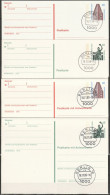 Berlin Ganzsache 1990 Mi.-Nr.P129 - P130+ P132- P133 Tagesstempel BERLIN 16  16.11.89  ( PK 430 ) - Postcards - Used