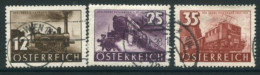 AUSTRIA 1937 Railway Centenary Used.  Michel 646-48 - Used Stamps