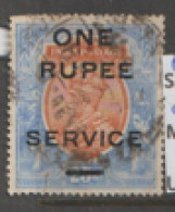 India Service  1925  SG  0103  1Rupee   Surcharge Fine Used - 1911-35 King George V