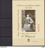 HUNGARY- 1999.Commemorative Sheet - Queen Maria Terezia - Souvenir Version MNH** - Altri & Non Classificati