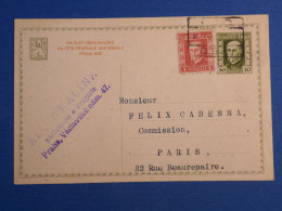 DL3    BELLE CARTE   ENTIER 1926 A PRAHA A  PARIS   +AFF. INTERESSANT++ - Postal Stationery