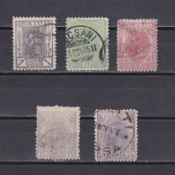 ROMANIA 1900, Sc# 134-139, Part Set, King Carol I, Used - Used Stamps