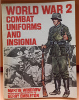 WORLD WAR 2 - COMBAT UNIFORMS AND INSU-IGNIA   - 104 PAGES AND BOOK IN GOOD CONDITION    ZIE  AFBEELDINGEN - Guerra 1939-45
