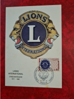 FDC 1967 MAXI   PARIS CONQUANTENAIRE LIONS INTERNATIONAL - Zonder Classificatie