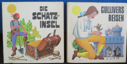Die Schatzinsel  /   Gullivers Reisen – J. Pavlin  -  Pop-up Boekjes - Prentboeken