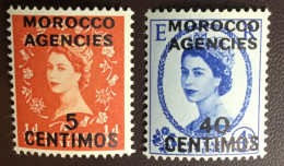 Morocco Agencies Spanish 1956 Definitives Set MNH - Morocco Agencies / Tangier (...-1958)