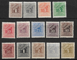 GREECE 1902 Postage Due Engraved Issue Complete MH Set Vl. D 25 / 38 - Ungebraucht