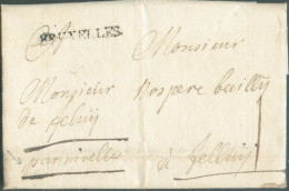 LAC De GRIMBERGEN Le 24 Novembre 1769 Via (griffe Noire) BRUXELLES Et Manuscrit 'par Nivelles' Vers Feluy. Missive Entre - 1714-1794 (Paises Bajos Austriacos)