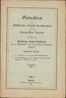 Gutachten Des Mühlbächer Bezirks-Consistoriums Und Des Unterwälder Kapitel, 1894, Muhlbach Transylvania C574 - Libros Antiguos Y De Colección