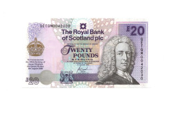 Scotland 20 Pounds Queen Mother's 100th Birthday Commemorative 2000 P-361 UNC - 20 Pounds
