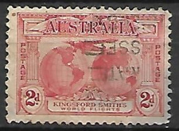 AUSTRALIE   -  1931 .   Y&T N° 75 Oblitéré .Avion - Used Stamps