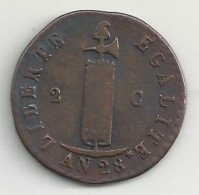 HAÏTI - 2 Centimes - 1831 - TB/TTB - Haiti