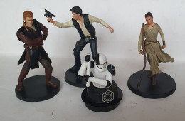 LOT 4 FIGURINES STAR WARS CASSEES DIVERSES DISNEY HAN SOLO ANAKIN JYN ERSO - Power Of The Force