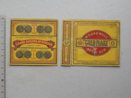 TABAC Authentique Partie D'un Ancien Paquet 20 Cigarettes GOLD FLAKE "HONEY DEW": WILLS Etats-Unis - Other & Unclassified