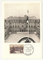 FRANCE - Carte Maximum - 10F Palais De L'Elysée - 19/10/1957 - Paris (Maximaphiles Français) - 1950-1959