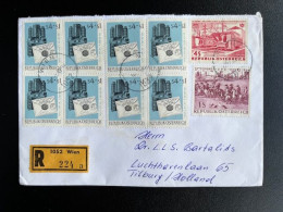 AUSTRIA 1983 REGISTERED LETTER VIENNA WIEN TO TILBURG OOSTENRIJK OSTERREICH EINSCHREIBEN - Storia Postale