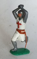 FIGURINE TIMPO TOYS - CHEVALIER CROISE Qui Courre 2 Bras Levés 5 Manque Les Accessoires - CRUSADER  - BRITAINS - Army