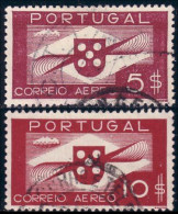 742 Portugal Aviation 5e 10e (POR-28) - Used Stamps