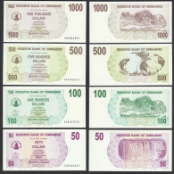 SIMBABWE - ZIMBABWE 50,100,500,1000 Dollars 2007 UNC (1)     (31964 - Other - Africa