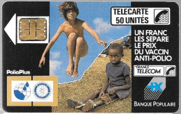 CARTE²°-PUBLIC-1988-F 27.610--SC3-50U-POLIO-V°N°6Pe 103013-Utilisé-TB E-LUXE/RARE - 1988