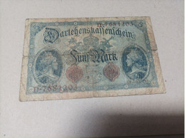 Billete Alemania, 5 Mark, Año 1914 - Zu Identifizieren