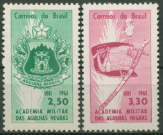 Brasilien 1961 Militärakademie Rio De Janeiro 1000/01 Postfrisch - Neufs