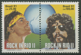 Brasilien 1991 Rock-Festival Musiker 2396/97 ZD Postfrisch - Ongebruikt