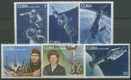 Kuba 1976 Weltraumfahrt Kosmonauten Juri Gagarin 2125/30 Postfrisch - Unused Stamps