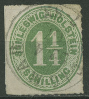 Schleswig-Holstein 1865 Ziffernim Oval 9 Gestempelt - Schleswig-Holstein