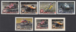 2009 New Zealand Motor Champions Car Racing Motorcycles Complete Set Of 7 MNH @ BELOW FACE VALUE - Neufs