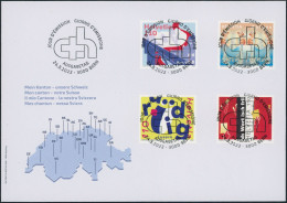 Suisse - 2022 - Kanton - Schweiz - Ersttagsbrief FDC ET - Ersttag Voll Stempel - Covers & Documents