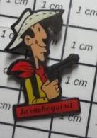 3217 Pin's Pins / Beau Et Rare : BD BANDE DESSINEE / LUCKY LUKE Sans Sa Clope LA VACHE QUI RIT Par DARGAUD MORRIS - BD