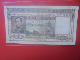 BELGIQUE 100 Francs 1946 Circuler COTES:20-40-100 EURO (B.33) - 100 Francs