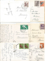 Suisse Small Lot #6 Pcard Used With Pro Patria Juventute Etc 40's To 60's - See Scan - Lettres & Documents