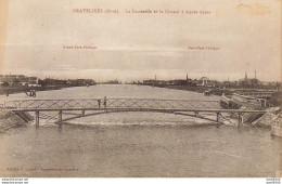 59 GRAVELINES LA PASSERELLE ET LE CHENAL A MAREE HAUTE - Gravelines