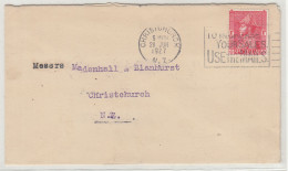 New Zealand Letter Cover Posted 1927 B240401 - Covers & Documents