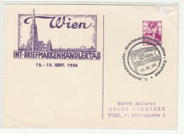 Wien Int. Briefmarkenhändlertag 1936 Illustrated Private Stationery B240401 - Postkarten
