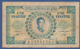 FRENCH INDOCHINA - P.104 –  1 Piastre ND (1953)  Circulated  Serie A.13841584 - Indochina