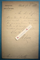 ● L.A.S 1878 Henri Edouard TRESCA Ingénieur Arts Et Métiers Né à Dunkerque - à Son Confrère Bailly - Lettre Autographe - Uitvinders En Wetenschappers