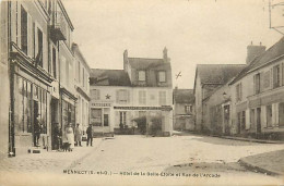 91 MENNECY - HOTEL DE LA BELLE ETOILE ET RUE DE L'ARCADE - Mennecy