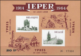 E89** - Ypres "50 Ans Plus Tard" / Ieper "50 Jaar Later" / Ieper "50 Jahre Später" - 1914-1964 - 1. Weltkrieg