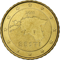 Estonie, 10 Euro Cent, 2011, Vantaa, SPL+, Laiton, KM:64 - Estonie