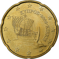 Chypre, 20 Euro Cent, 2009, SUP, Laiton, KM:82 - Chipre