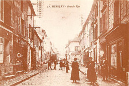 95 - Herblay - Reproduction De CPA - Grande Rue - Carte Publicitaire Cabinet Immobilier Rohmer - CPM - Voir Scans Recto- - Herblay