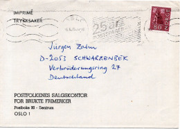 76563 - Norwegen - 1975 - 80o Holzkirche EF A DrucksBf OSLO - ... -> Westdeutschland - Storia Postale