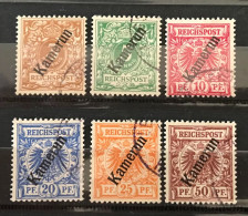 Lot De 6 Timbres Oblitérés Cameroun Allemand 1897 - Kameroen